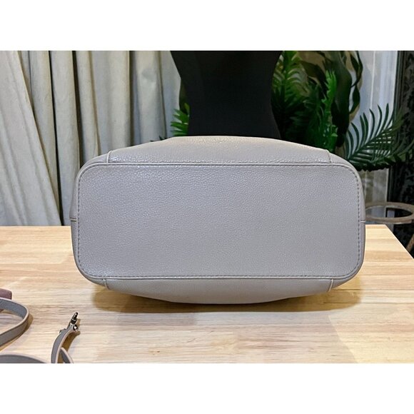 TORY BURCH GREY BERKLEY DOME SHOULDER BAG - Picture 8 of 15